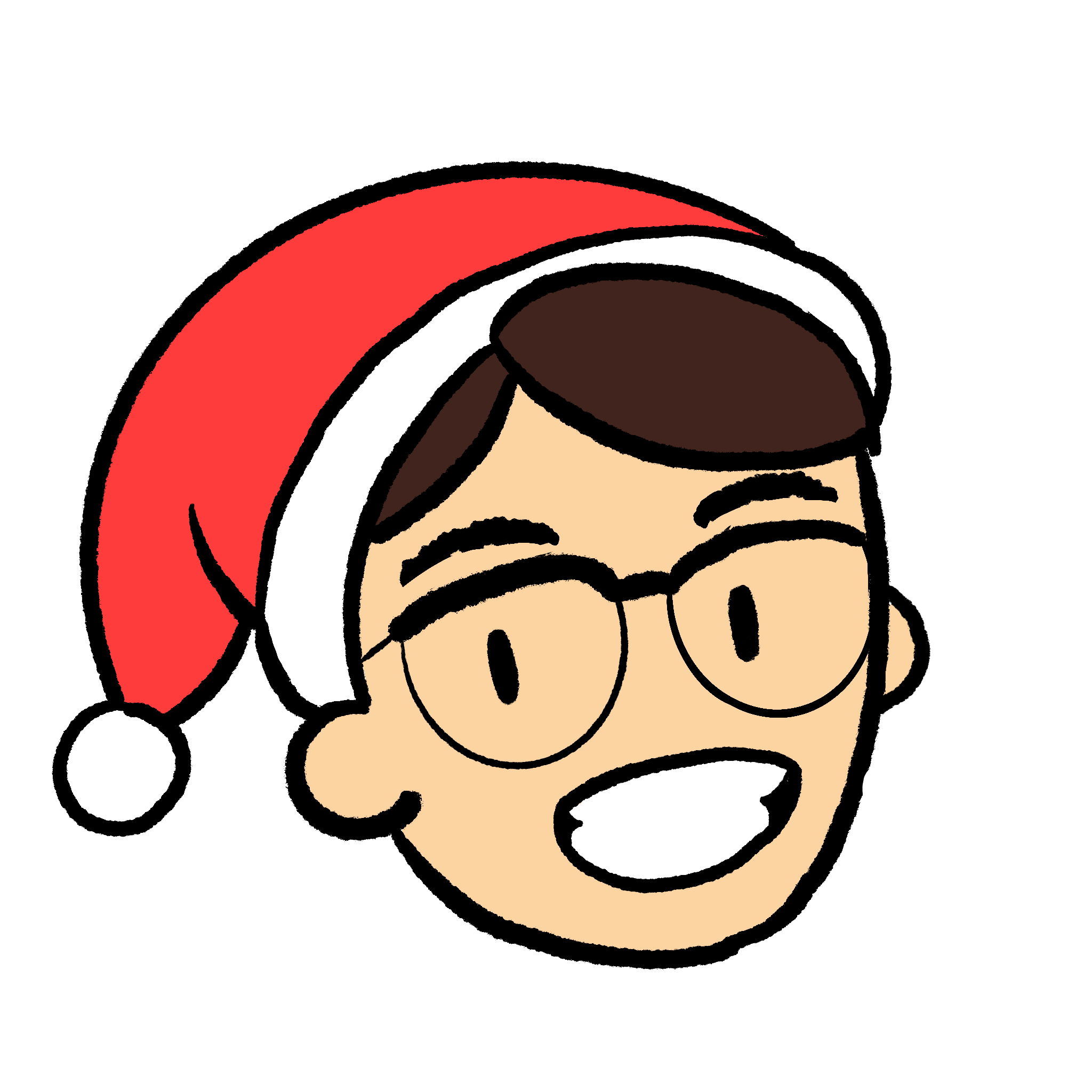 cartoon drawing of my older brother Paolo